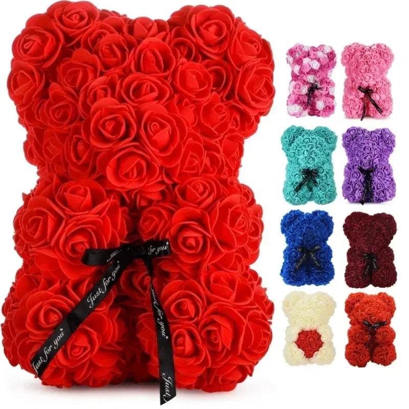 LED Rose Teddy Bear