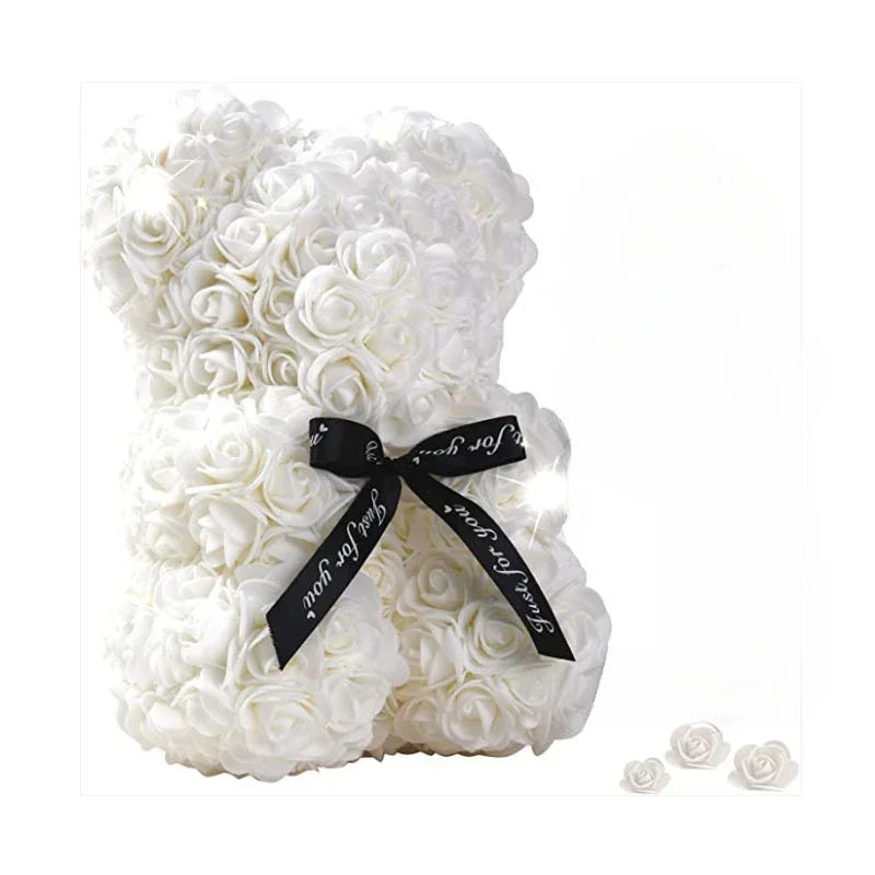 LED Rose Teddy Bear